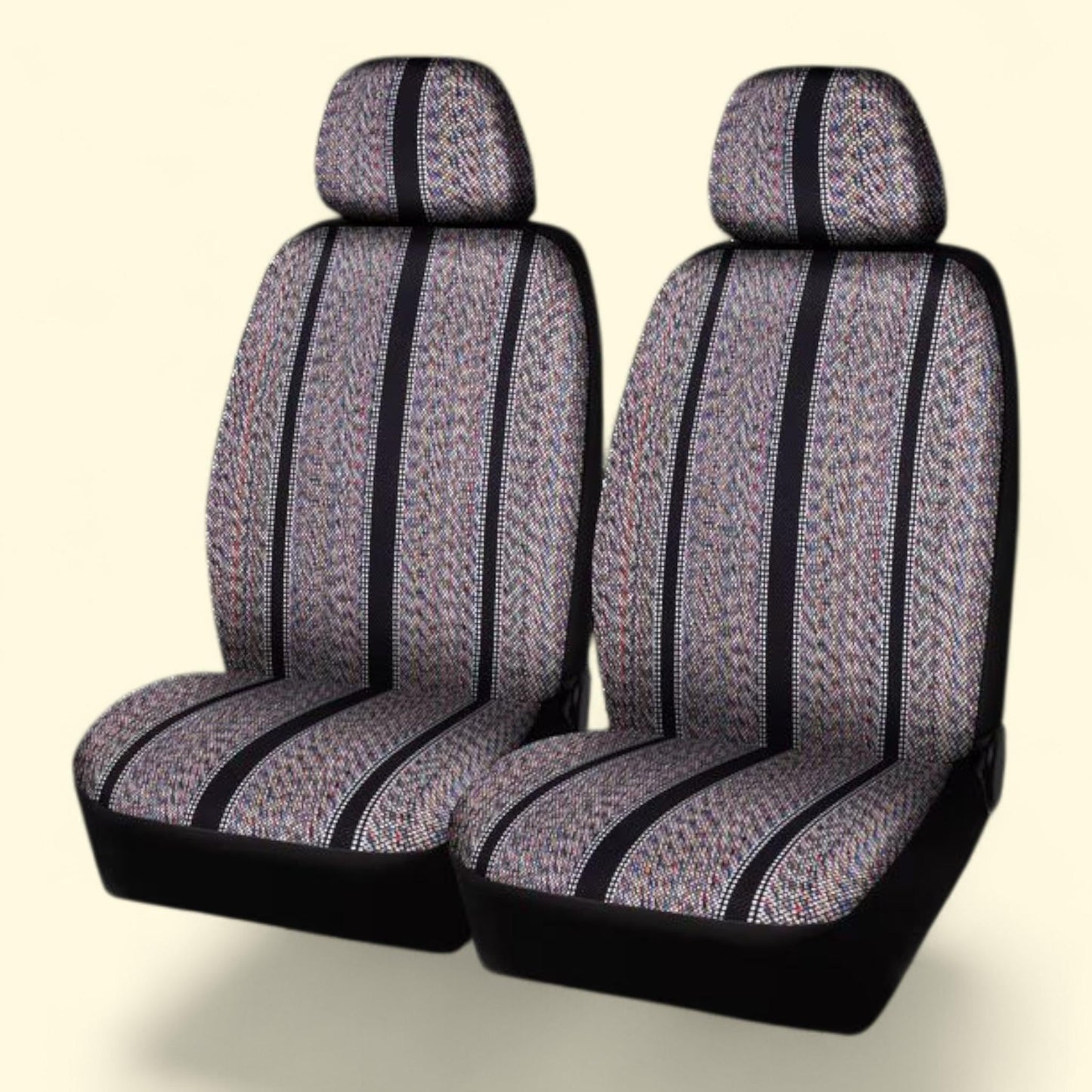 Auto Drive Truck Seat Cover Saddle Blanket, Brown - Universal Fit, 2PC