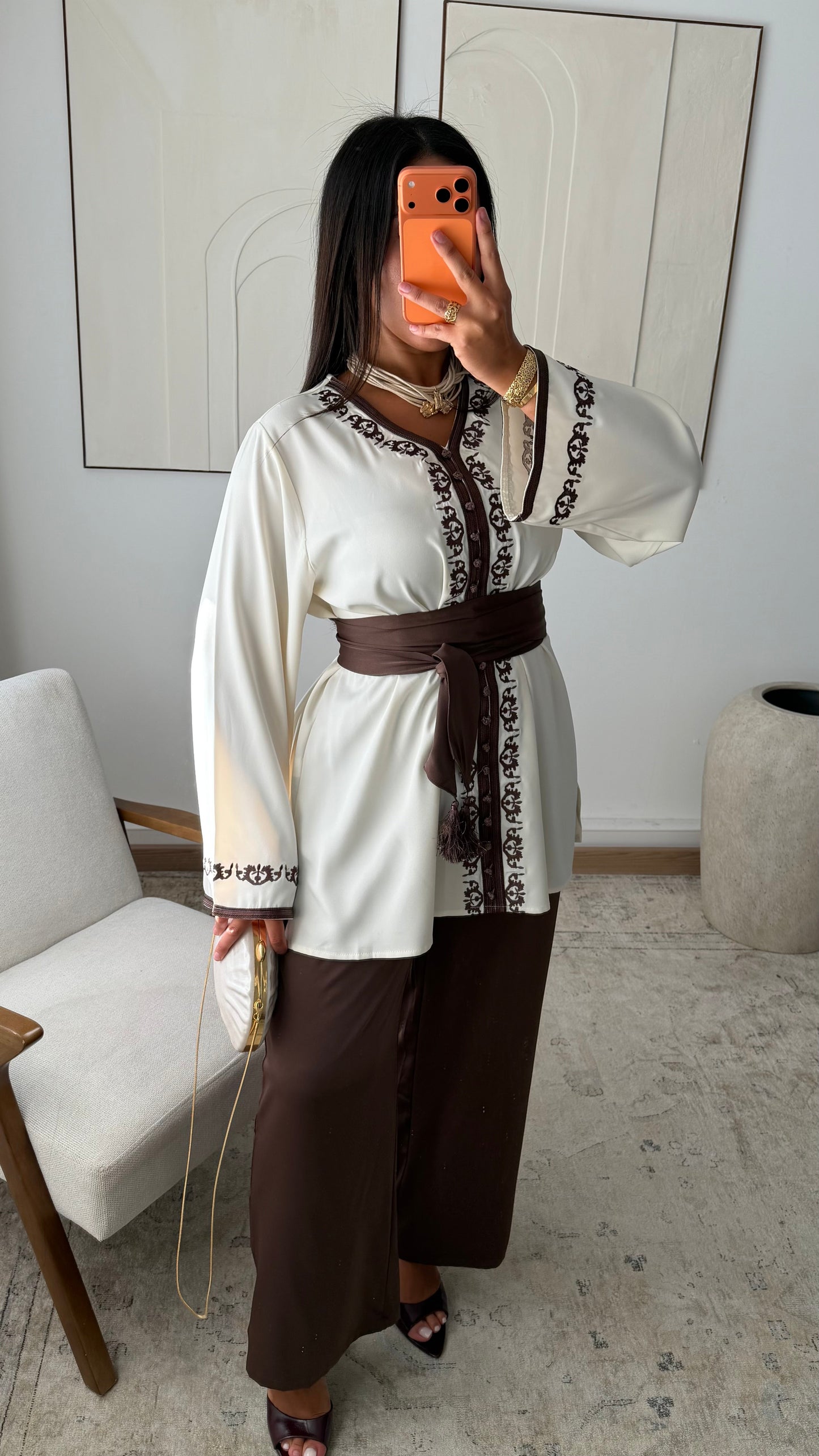 Ensemble Jabador Asfi Marron Chocolat