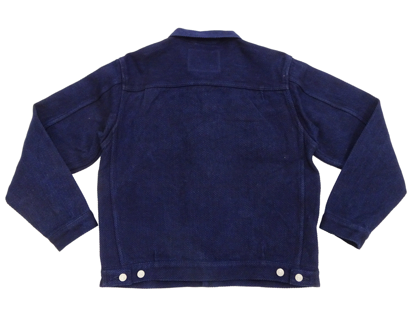 Studio D'artisan Men's 14 oz Selvedge Sashiko Jacket - Type II Style - Deep Indigo One Wash - Made in Japan (SDA 4619)