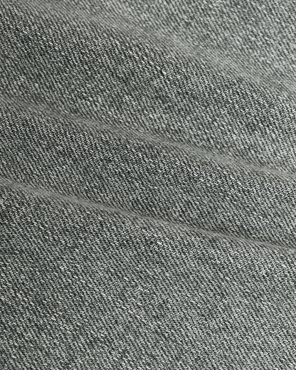 Medium Gray Wash Straight Authentic Denim Jeans