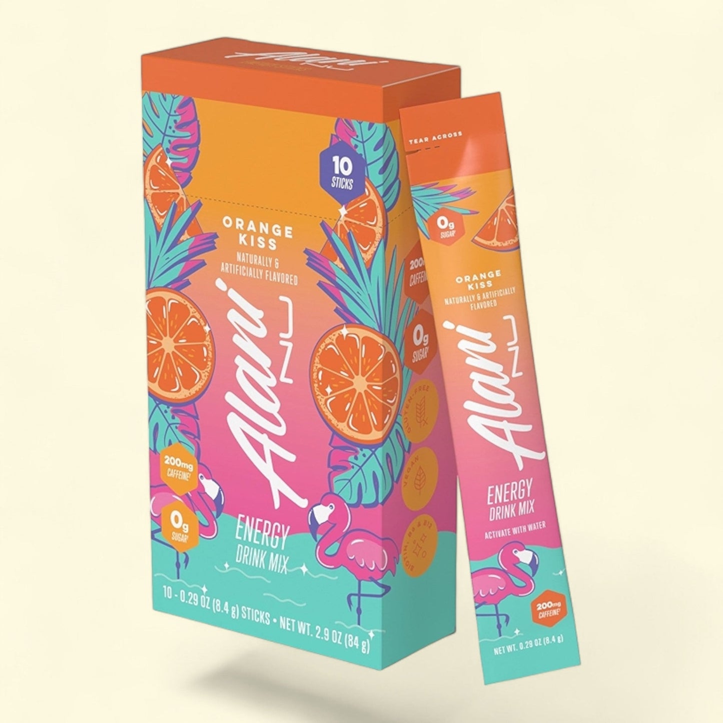 Alani Nu Orange Kiss Energy Drink Mix Sticks, 10 ct