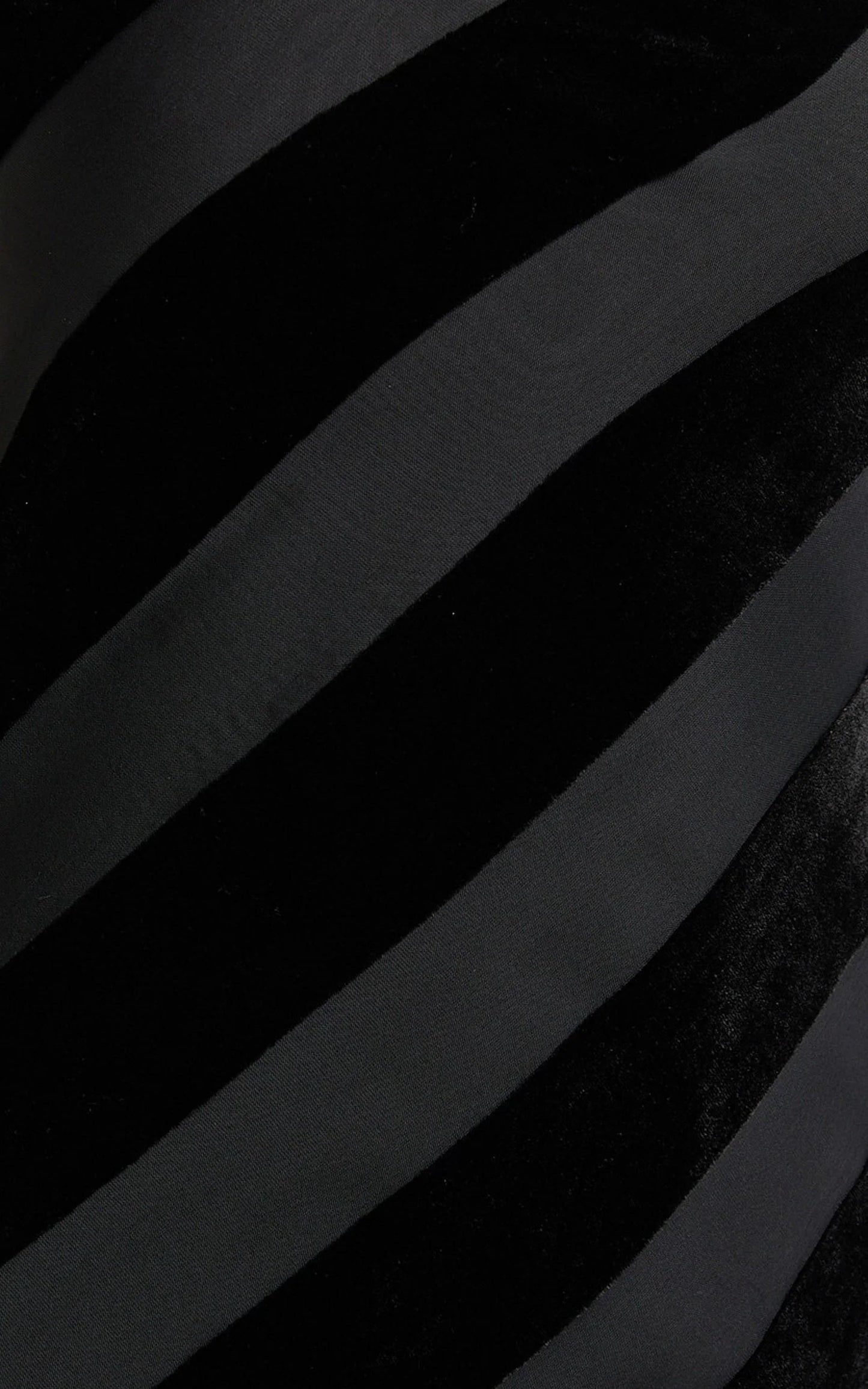 Genevieve Midi Dress - Strapless Stripe Burnout Dress in Black Stripe