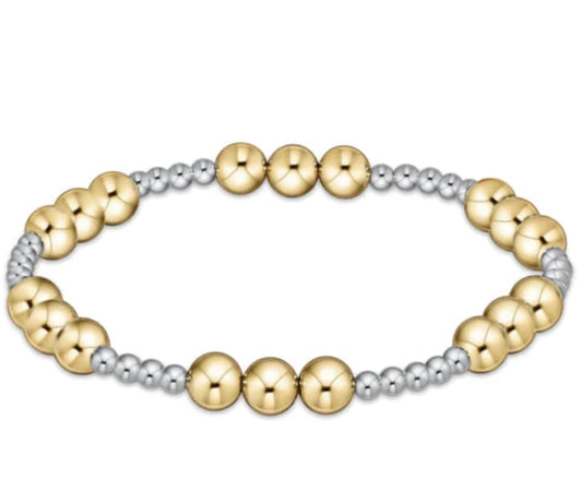 Enewton Mixed Metal Joy Pattern Bead Bracelet, 6mm