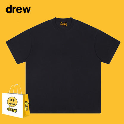 Drew T-shirts Funny Smiley Printed Short Sleeve