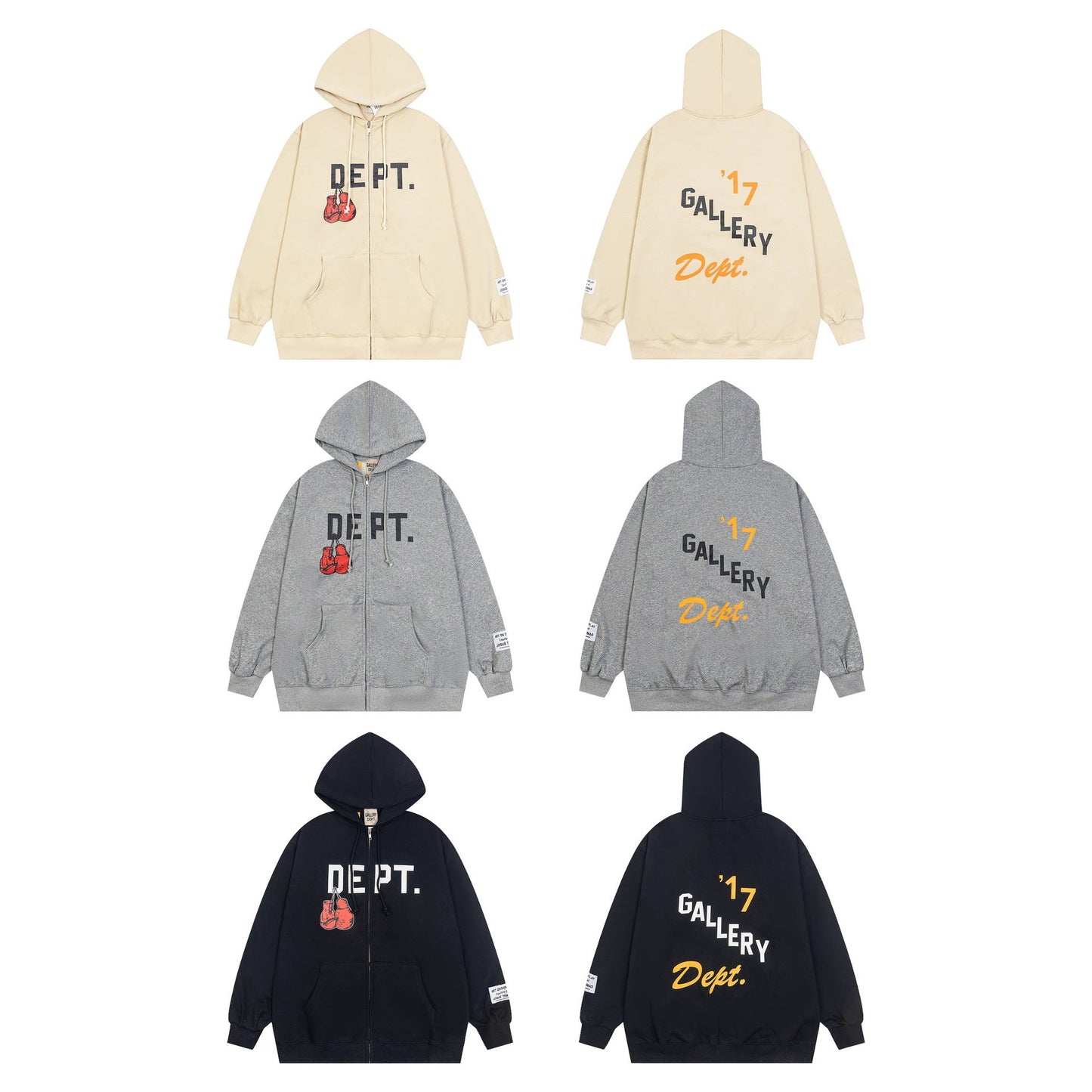 Gallery Dept Hoodie Loose Casual Cardigan Hoodie
