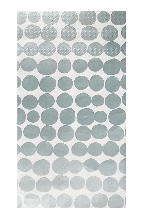 Paper Guest Napkins, Blue Dots