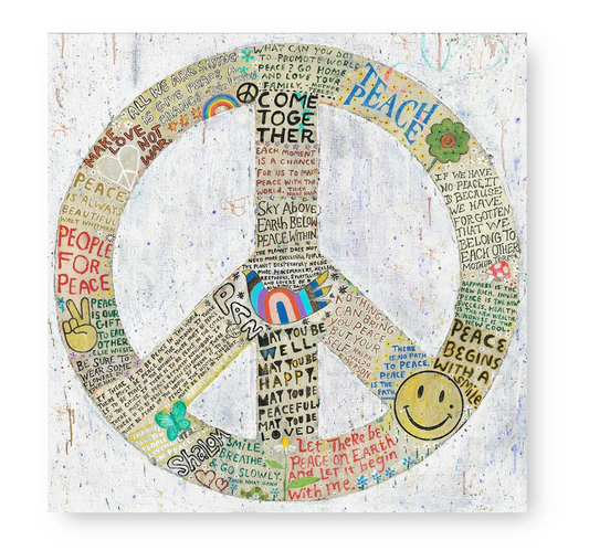 Choose Peace Wood Art Tile, 12" x 12"