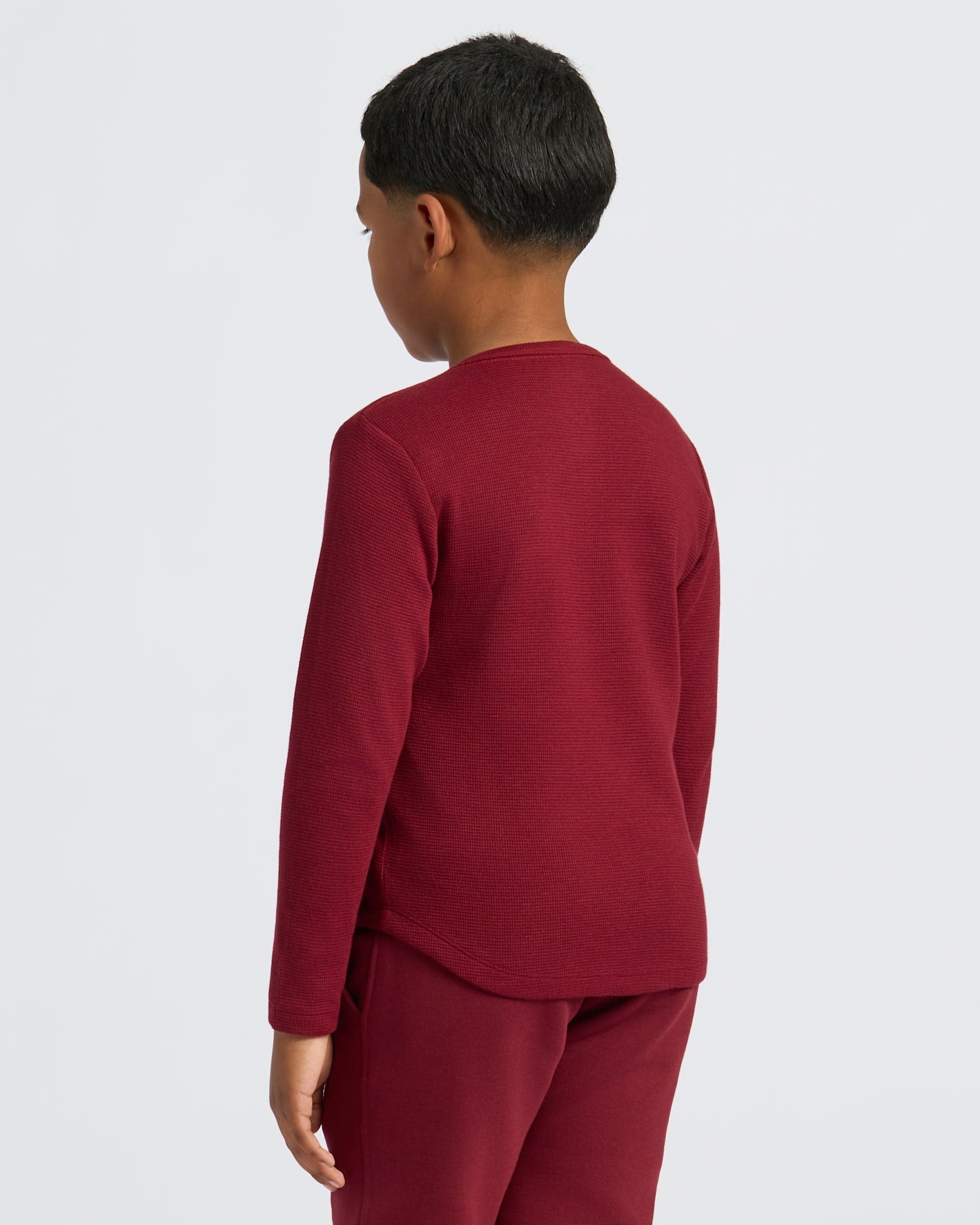 Boys' Waffle Long Sleeve Henley 3-Pack
