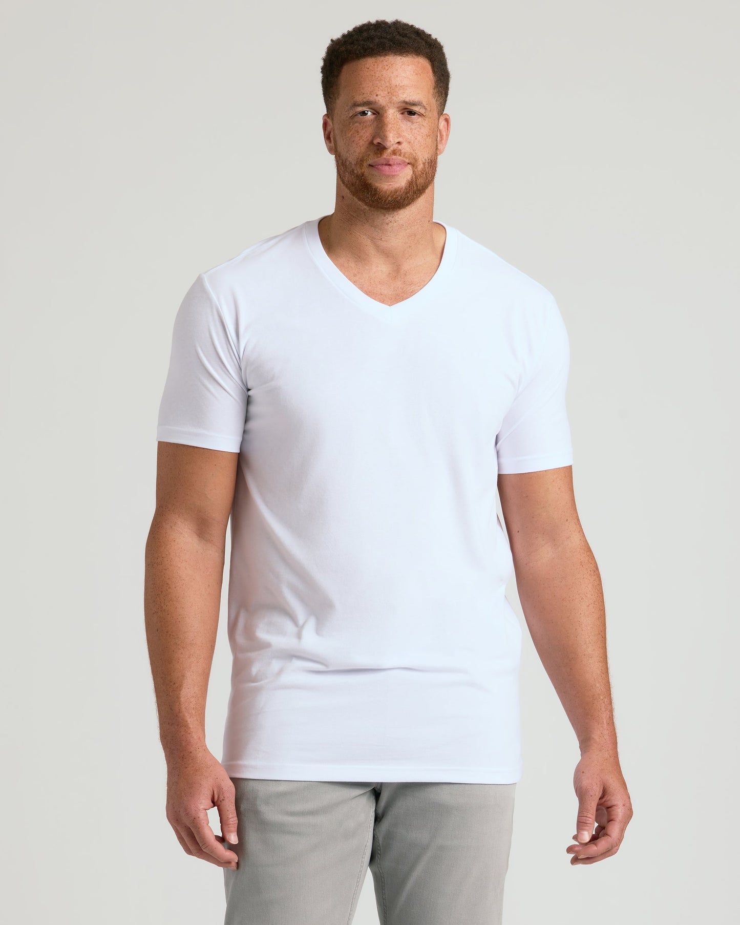 White Classic Tall V-Neck 10-Pack
