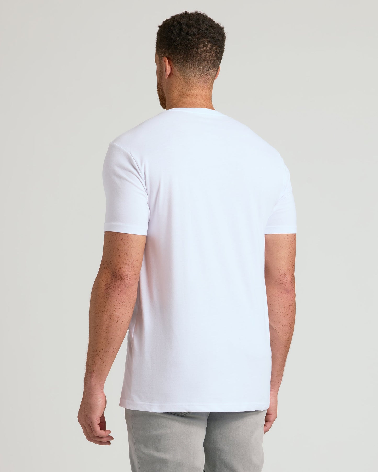 White Short Sleeve Tall Classic V-Neck 3-Pack