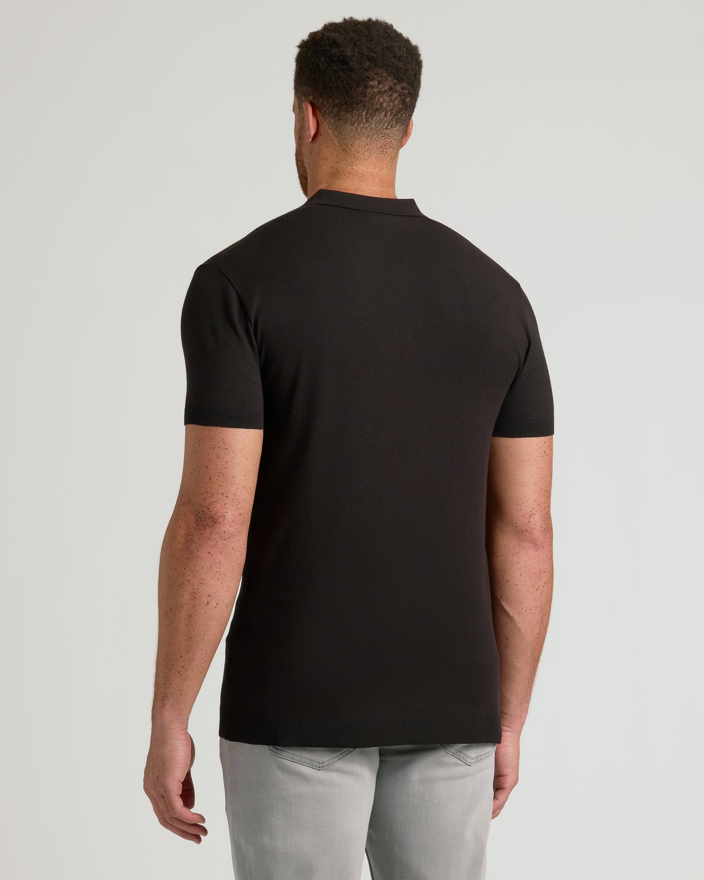 Black Tall Dressy Polo