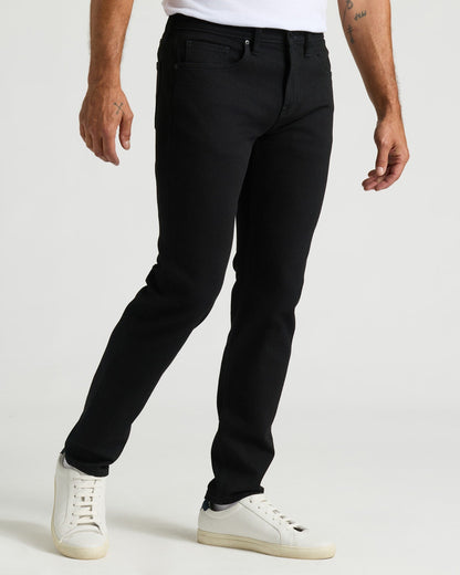 Black Wash Slim Authentic Denim Jeans