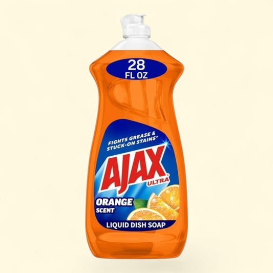 Ajax Ultra Triple Action Dishwashing Liquid, Orange Scent, 28 Fluid Ounce
