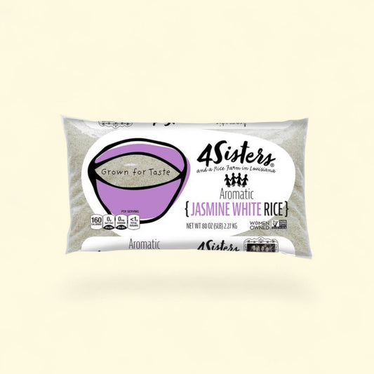 4Sisters Jasmine White Rice, 5 lbs
