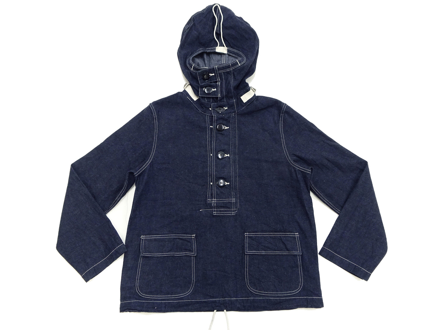 Buzz Rickson U.S. Navy Denim Gas Protective Parka - WWII Denim Anti-Gas Parka (Gunner Smock Jacket) BR11703 One-Wash