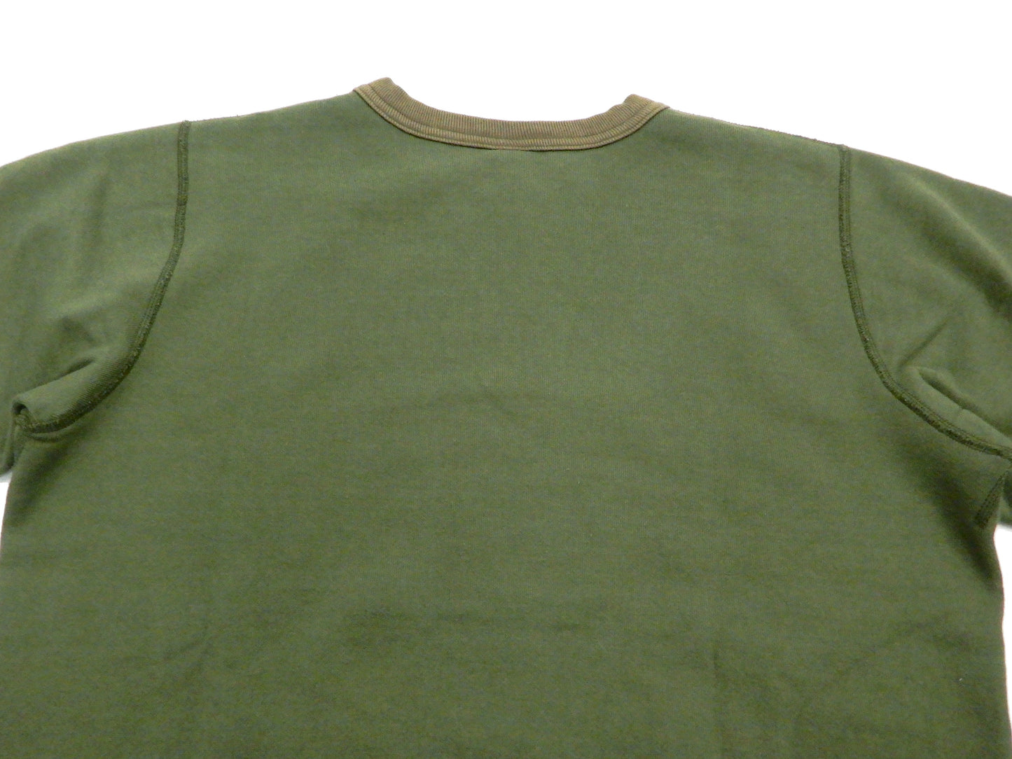 Buzz Rickson Plain Sweatshirt Men's Loop-wheeled Vintage Style BR65622 Faded-Olive