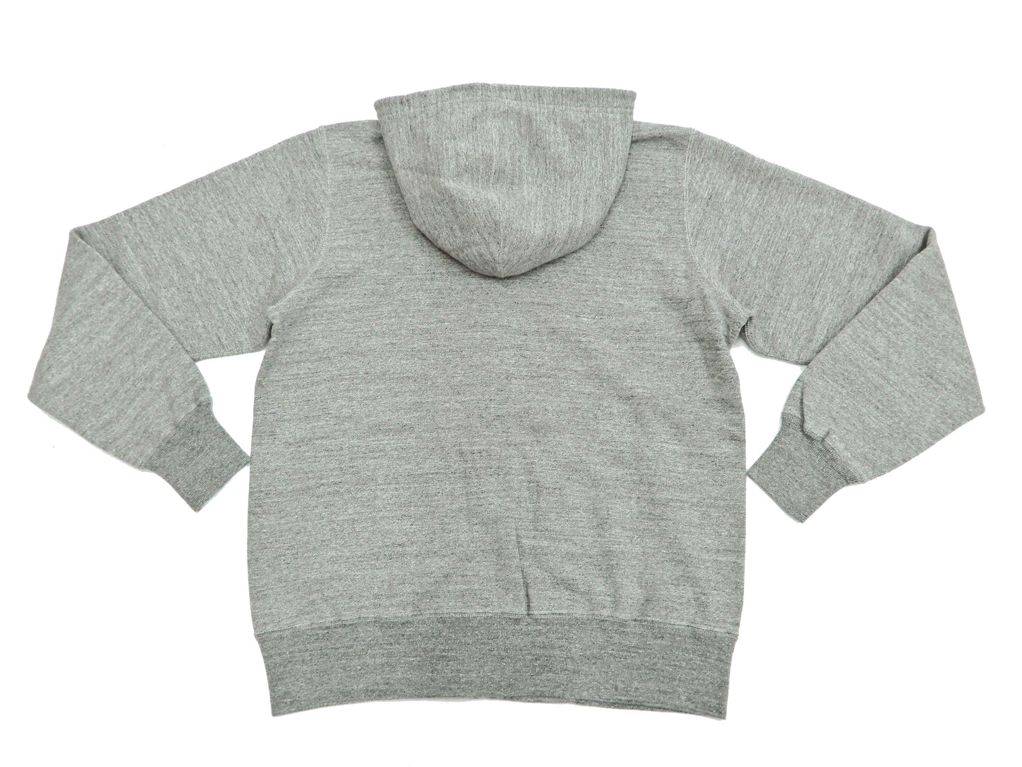 Buzz Rickson Hoodie Men's Plain Hoodie Zip Front Hooded Sweatshirt BR65623 Heather-Gray