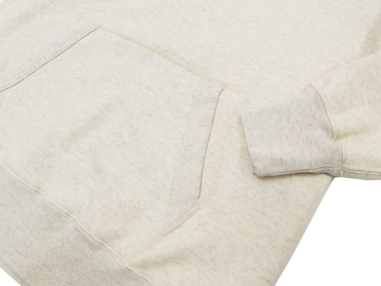 Buzz Rickson Plain Pullover Hoodie Men's Loop-wheeled Vintage Style Hooded Sweatshirt BR68914 131-Oatmeal