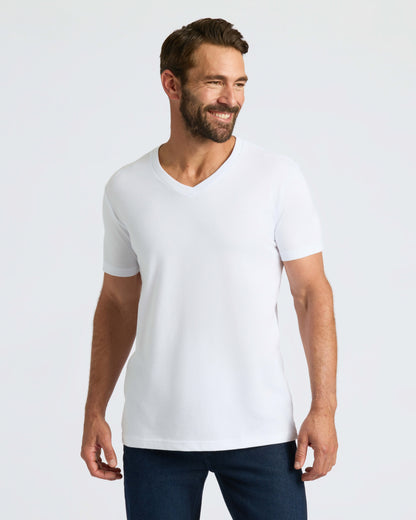 White Classic V-Neck 3-Pack