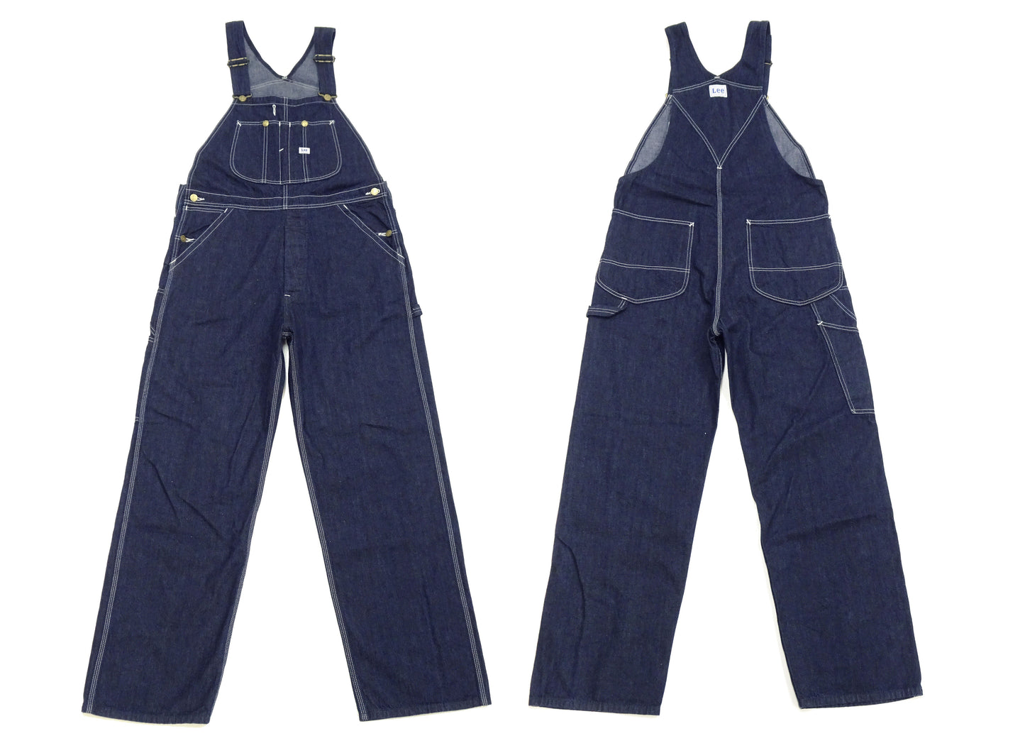 Lee Overalls Men's Casual Fashion Bib Overall High-Back LM7254 LM7254-2100 Rince Deep Blue Indigo