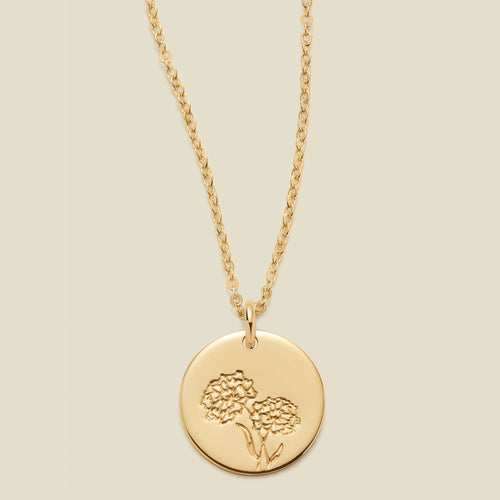 October Birth Flower Necklace