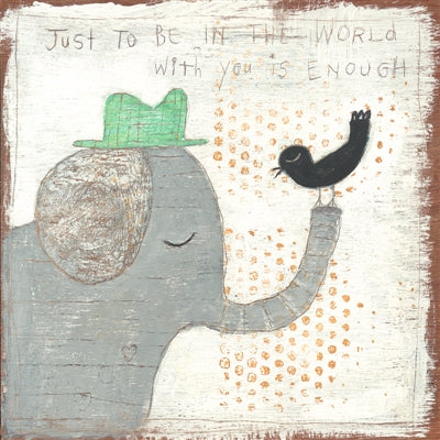 In The World With You Wood Art Print, 12x12
