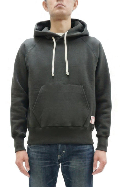 TOYS McCOY Steve McQueen Pullover Hoodie - Extra Heavyweight 14.8oz Loopwheeled Fleece Hooded Sweatshirt - Made in Japan - (TMC2542 030 Faded Black)