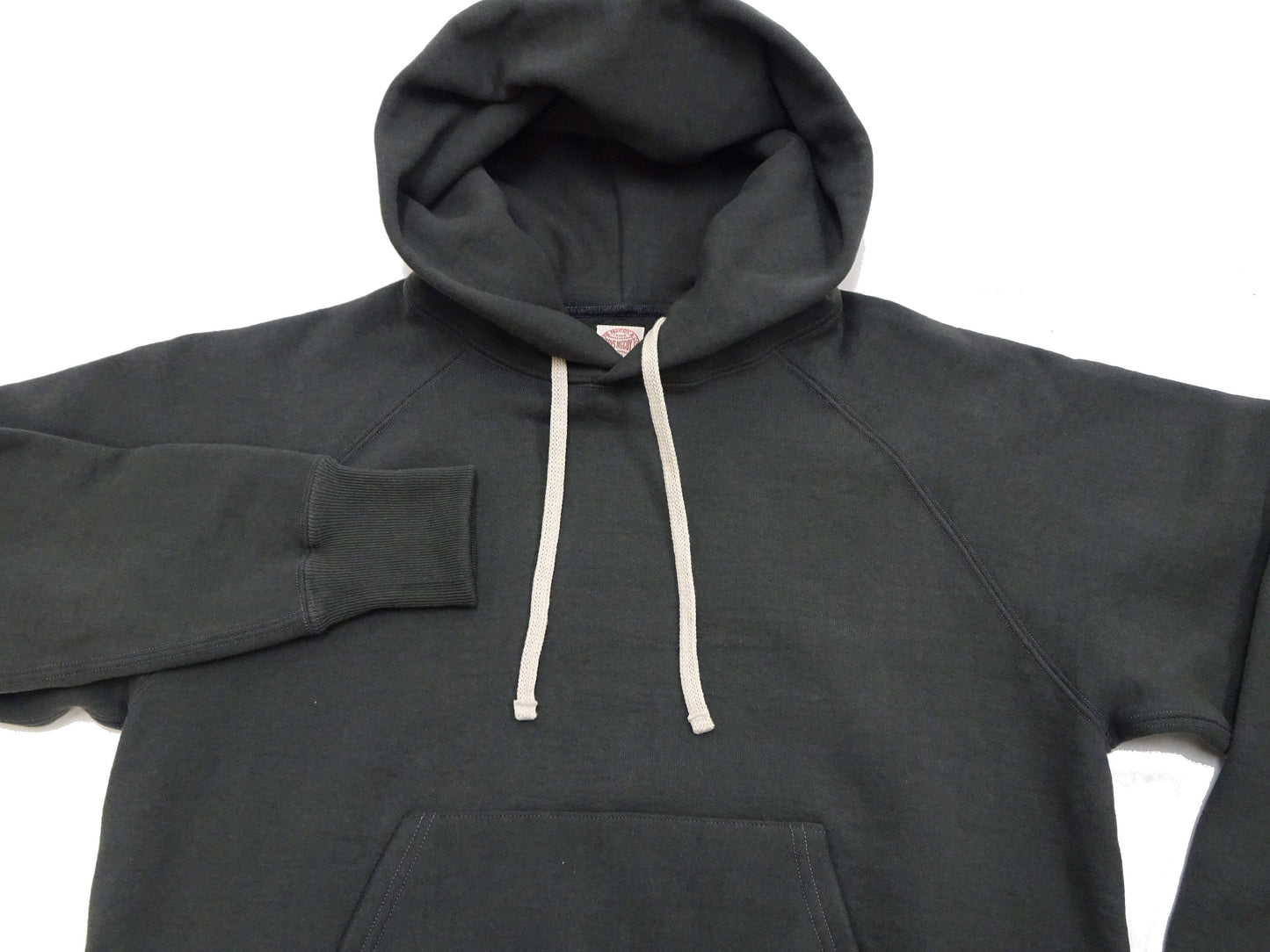 TOYS McCOY Steve McQueen Pullover Hoodie - Extra Heavyweight 14.8oz Loopwheeled Fleece Hooded Sweatshirt - Made in Japan - (TMC2542 030 Faded Black)