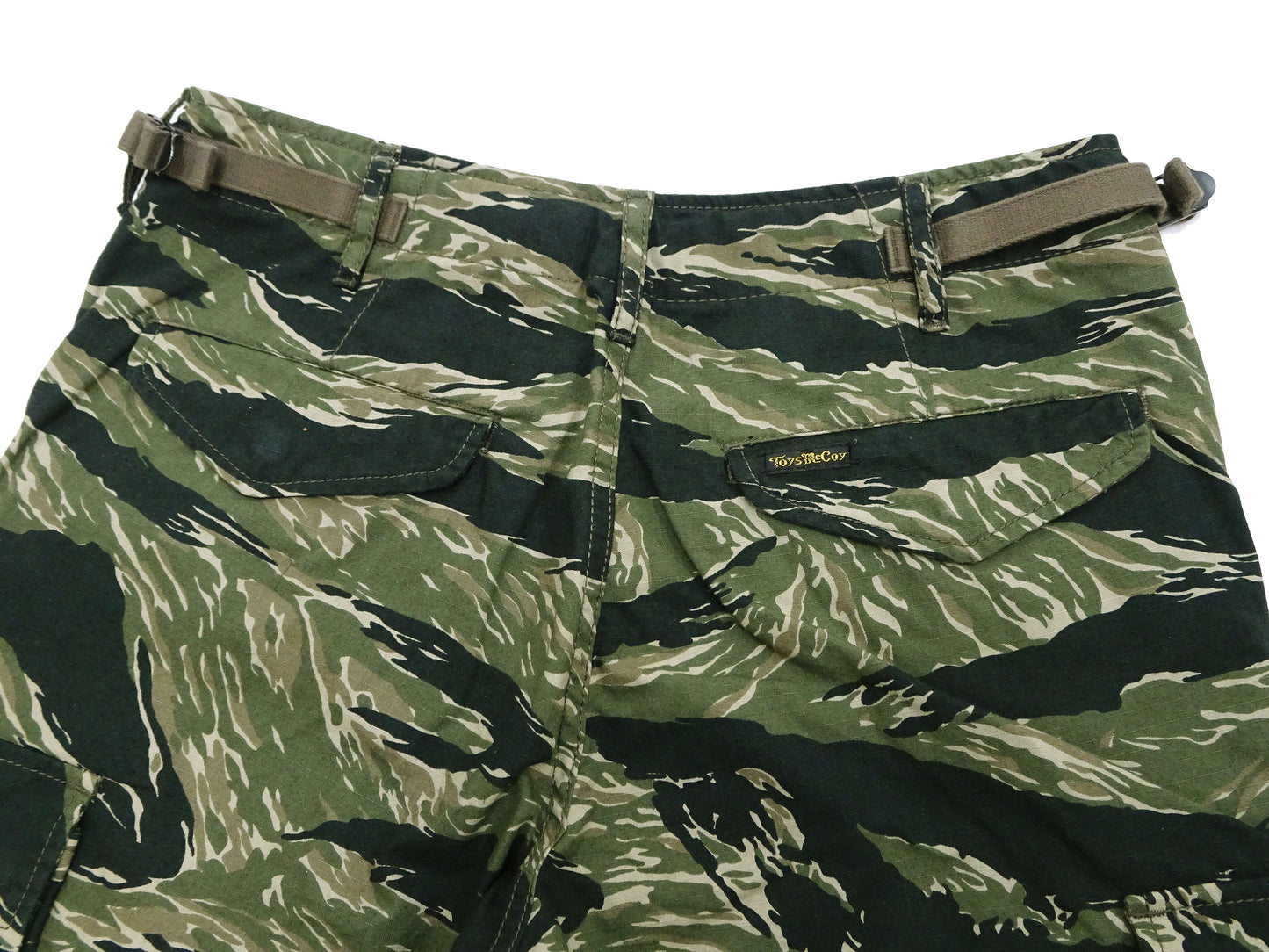 TOYS McCOY Cargo Shorts Men's Classic U.S. Army Fatigue-Inspired Casual Short Pants TMP1802 161 Tiger Stripe Camouflage Pattern