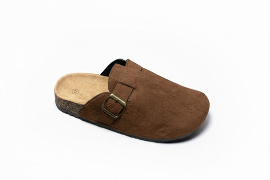 Leyla Brown Suede Clogs